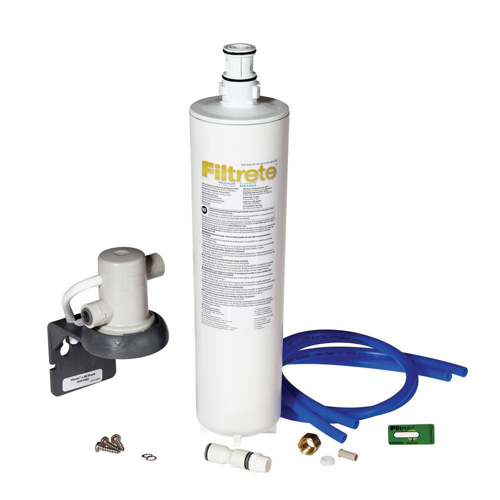 Filtrete Maximum Under Sink Water Filtration System, 2-Stage Carbon Block Filter