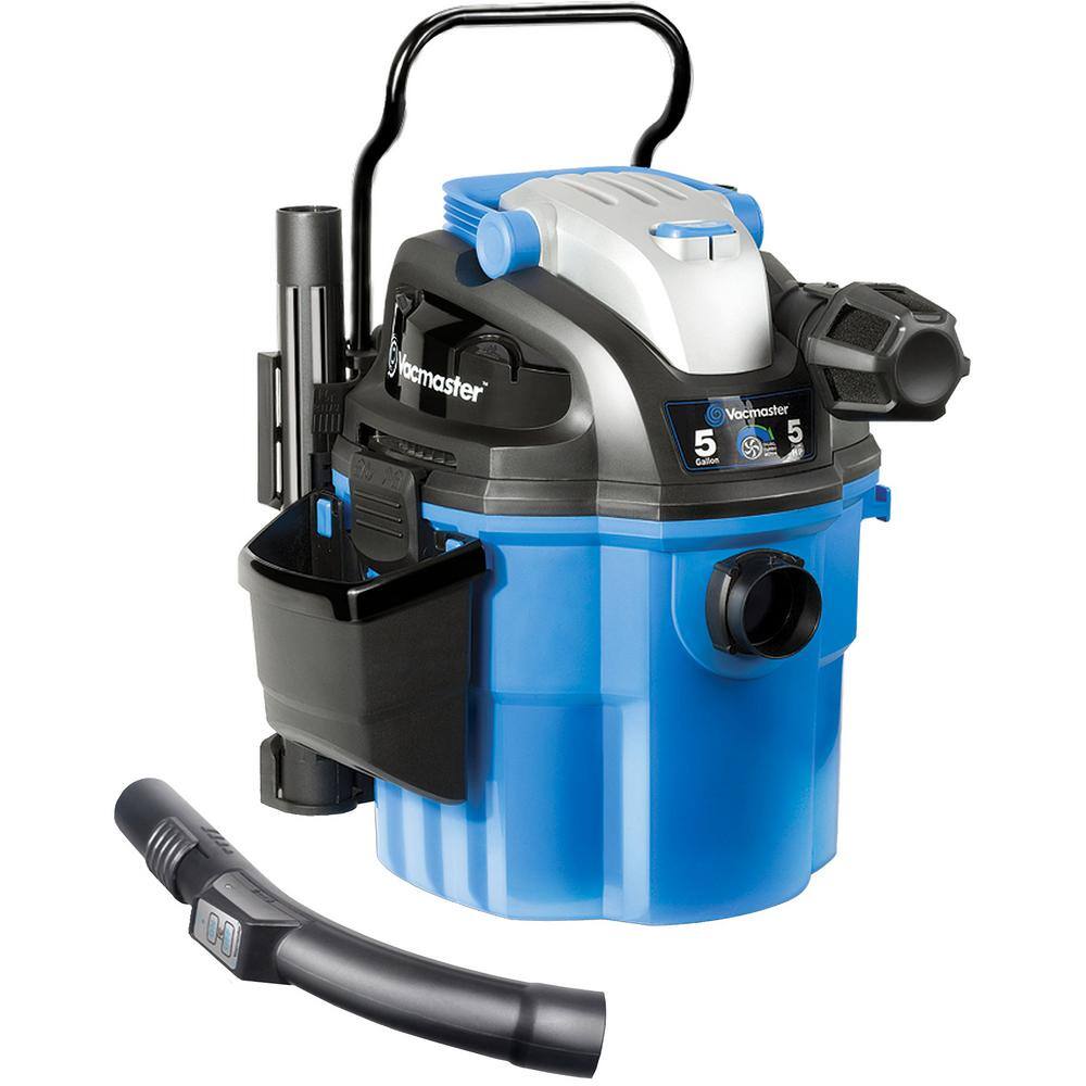 Vacmaster 5-Gallon Wet/Dry Vacuum, Wall-Mount or Portable, 2-Stage Motor, 5 HP Peak