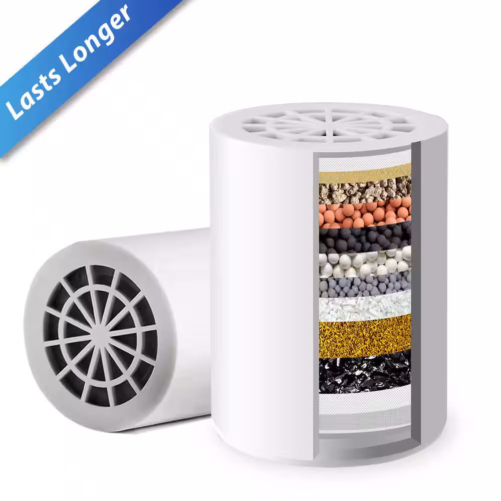 iSpring SF1S 15-Stage Shower Filter Replacement Cartridge, Removes Chlorine & Heavy Metals, White