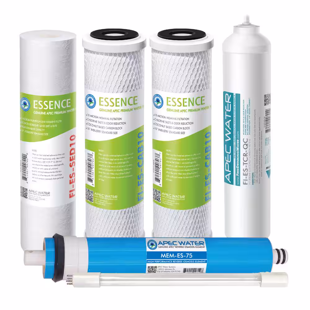 APEC Water Systems APEC Water Essence 6-Stage Replacement Filter Set for ROES-UV75-SS Reverse Osmosis Systems