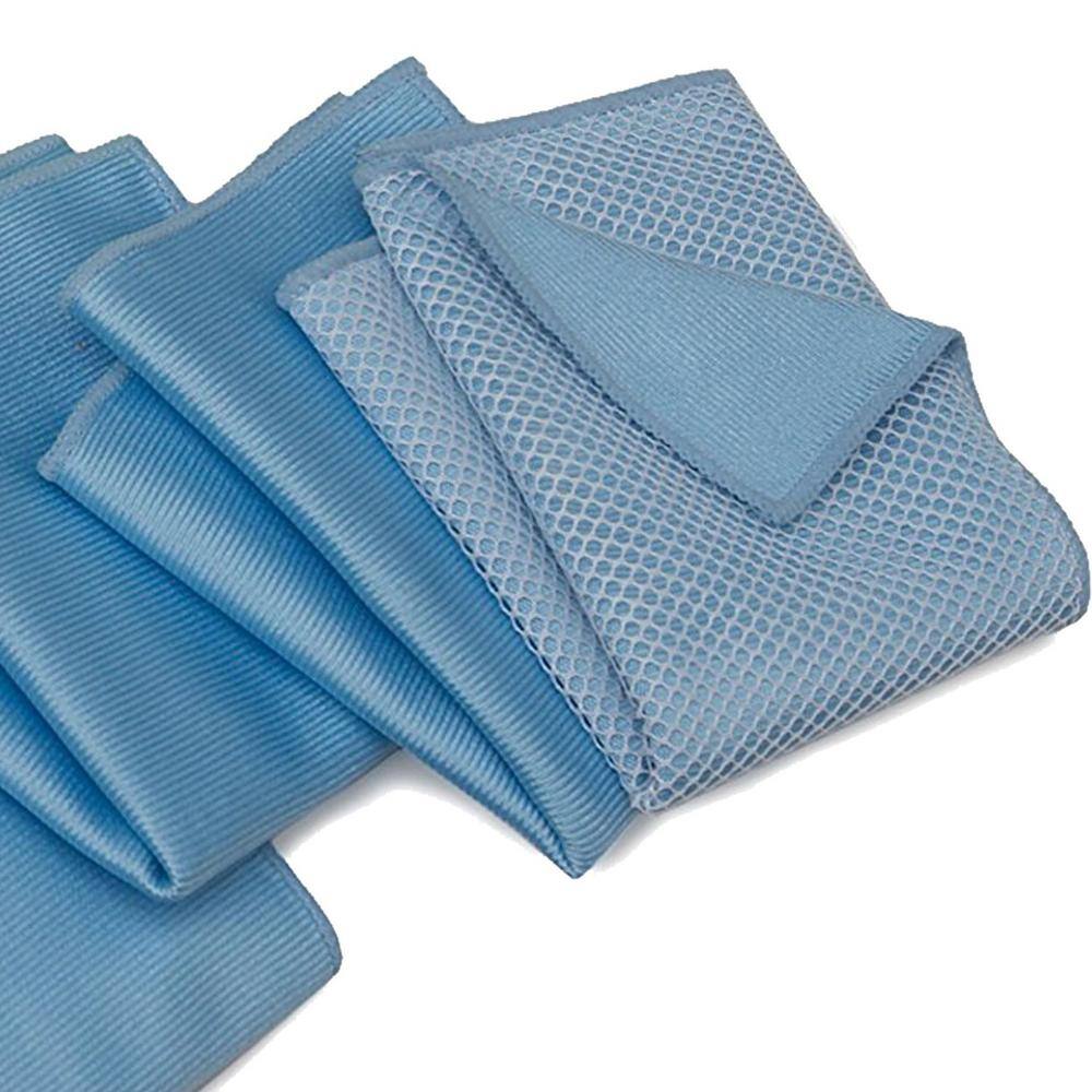 Zwipes Microfiber Cleaning Cloths for Windows and Mirrors, Multi-Colored (10-Pack)