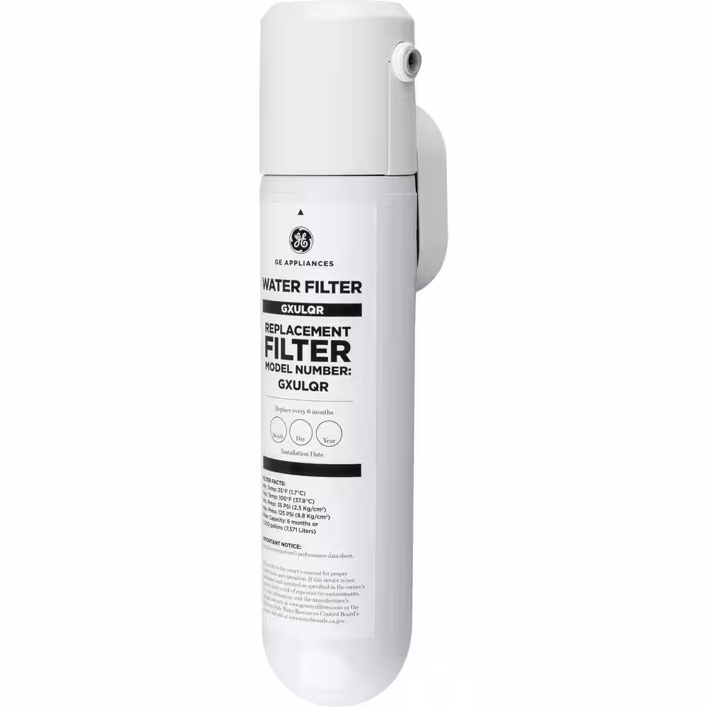 GE Under Sink Water Filtration System, Single Stage Carbon Spun Fiber Filter for Kitchen or Bath